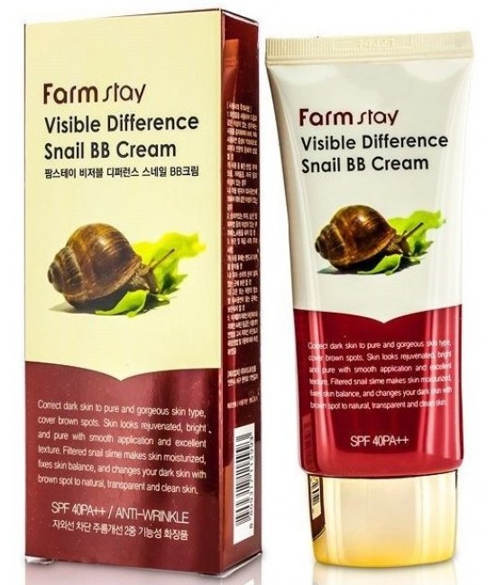 BB-крем с муцином улитки FarmStay Visible Difference Snail BB Cream