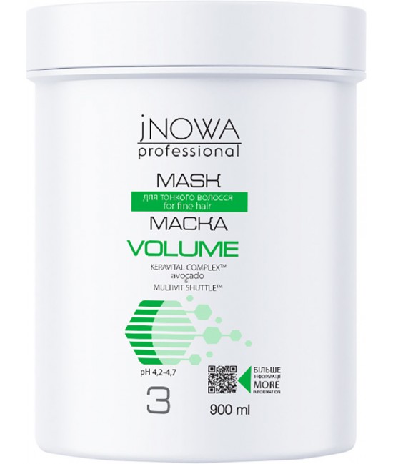 Крем-маска для объема волос jNOWA Professional Volume Mask 1000 мл