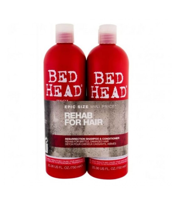Шампунь и кондиционер для слабых ломких волос TIGI Bed Head Urban Antidotes Resurrection 750+750 мл