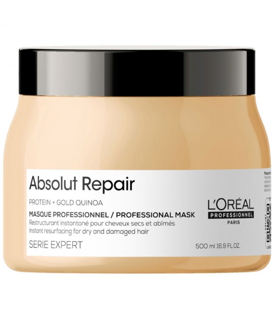 Маска для восстановления волос LOreal Absolut Repair Gold Qiunoa 500 мл