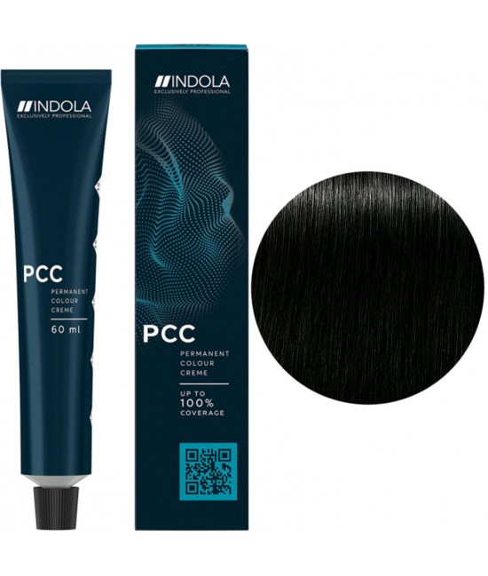 Крем-краска для волос Indola PCC Permanent Colour Creme 60 мл 1.0 Черный натуральный