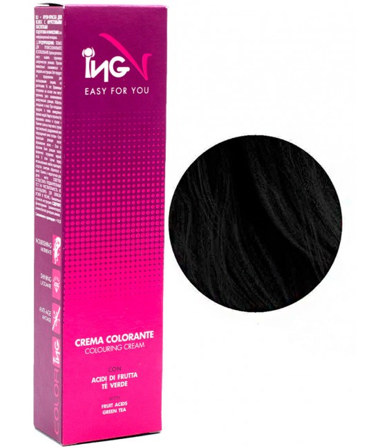Краска для волос ING Coloring Cream, 100 мл 1 Черный