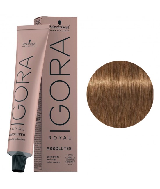 Краска для седых волос Schwarzkopf Igora Royal Absolutes 7-450 средне-русый бежевый золотой 60 мл