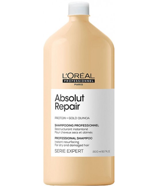 Шампунь для восстановления волос LOreal Absolut Repair Gold Qiunoa 1500 мл 