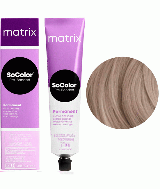 Краска Matrix SoColor Extra Coverage для высокоэффективного 100% закрашивания седины 509AV Extra Coverage Очень светлый блондин пепельно-перламутровый
