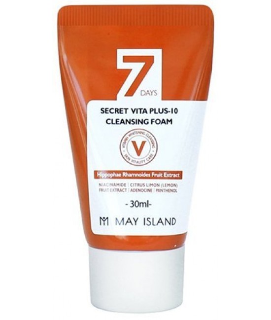 Отбеливающая пенка с витамином C May Island 7 Days Secret Vita Plus-10 Cleansing Foam