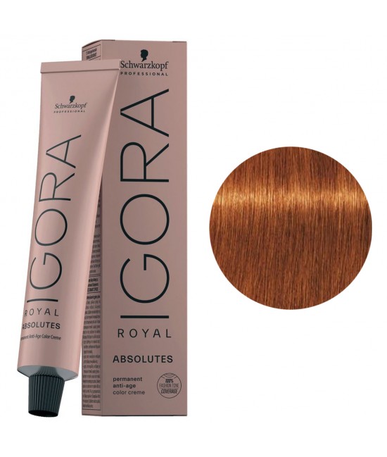 Краска для седых волос Schwarzkopf Igora Royal Absolutes 7-70 средне-русый медный натуральный 60 мл
