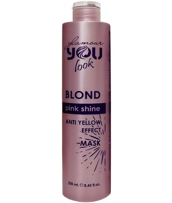 Маска для сохранения цвета и нейтрализации желто-оранжевых оттенков You look Professional Pink Shine Shampoo 250 мл
