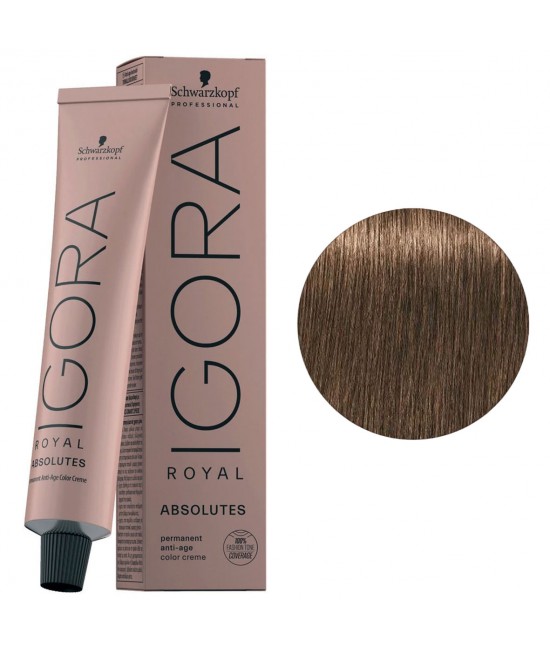 Краска для седых волос Schwarzkopf Igora Royal Absolutes 6-07 темно-русый натуральный медный 60 мл