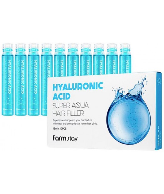 Питательный филлер для волос с гиалуроновой кислотой Farmstay Hyaluronic Acid Super Aqua Hair Filler