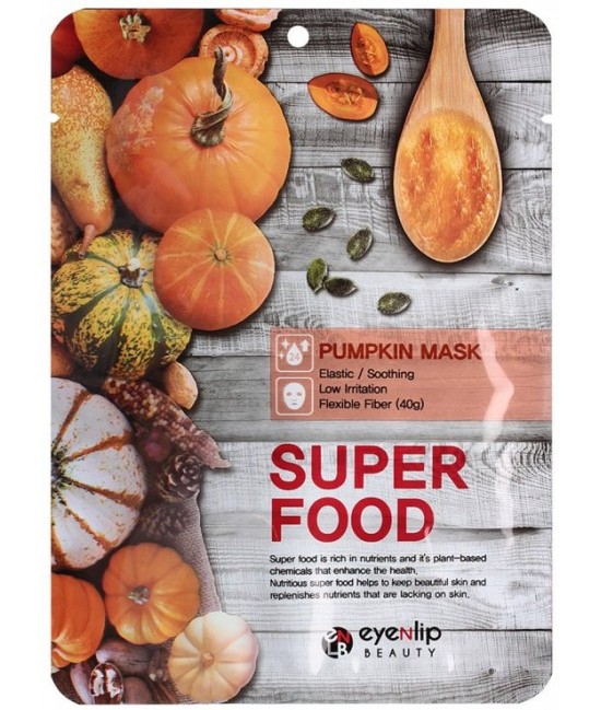 Тканевая маска для лица c тыквой Eyenlip Super Food Pumpkin Mask
