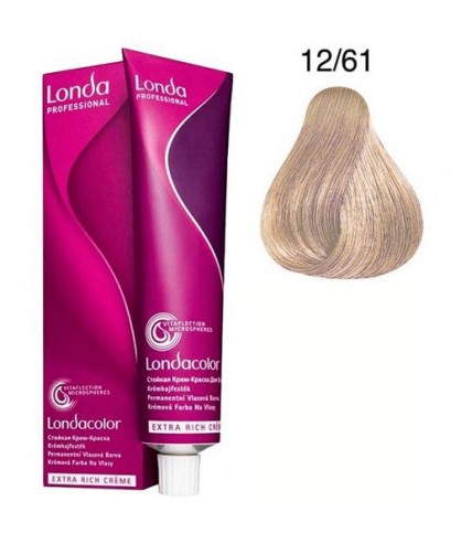 Краска для волос LondaColor, 60 мл 12/61 Специальный блондин фиолетово-пепельный