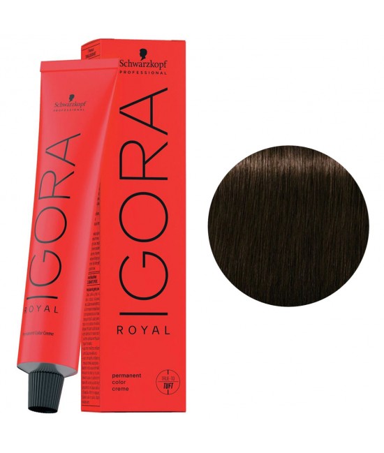 Краска для волос Igora Royal 4-46 Средне-коричневый бежевый шоколадный 60 мл