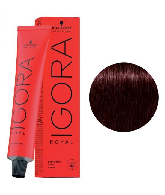 Краска для волос Igora Royal 5-819 Светло-коричневый красный сандрэ фиолетовый 60 мл