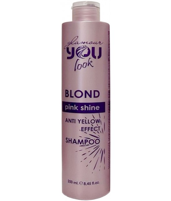 Шампунь для сохранения цвета и нейтрализации желто-оранжевых оттенков You look Professional Pink Shine Shampoo 250 мл