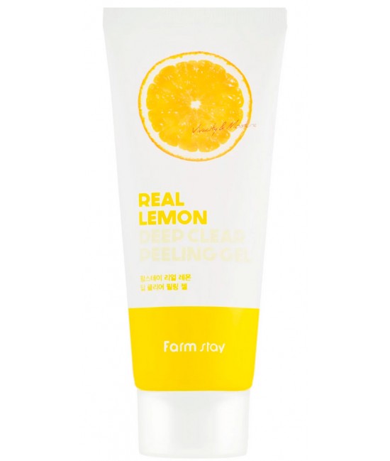 Глубоко очищающий пилинг-гель для лица FarmStay Real Lemon Deep Clear Peeling Gel 100 мл
