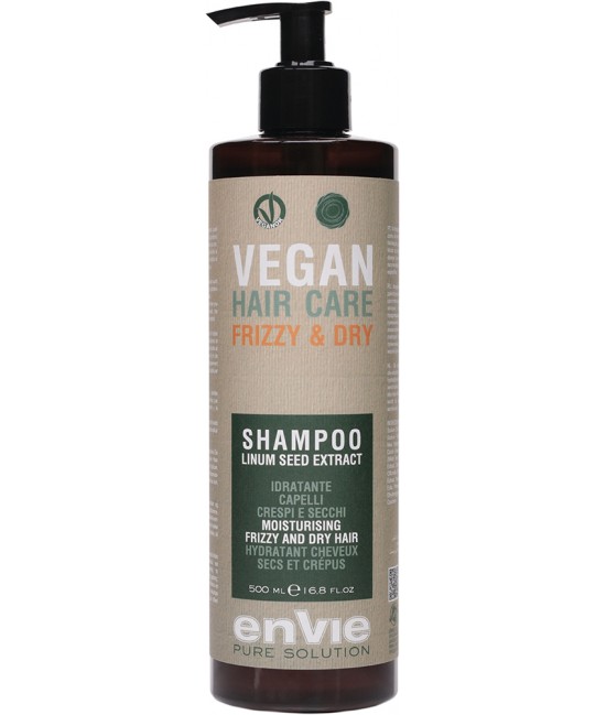 Шампунь увлажняющий для сухих и кудрявых волос Envie Vegan 500 мл