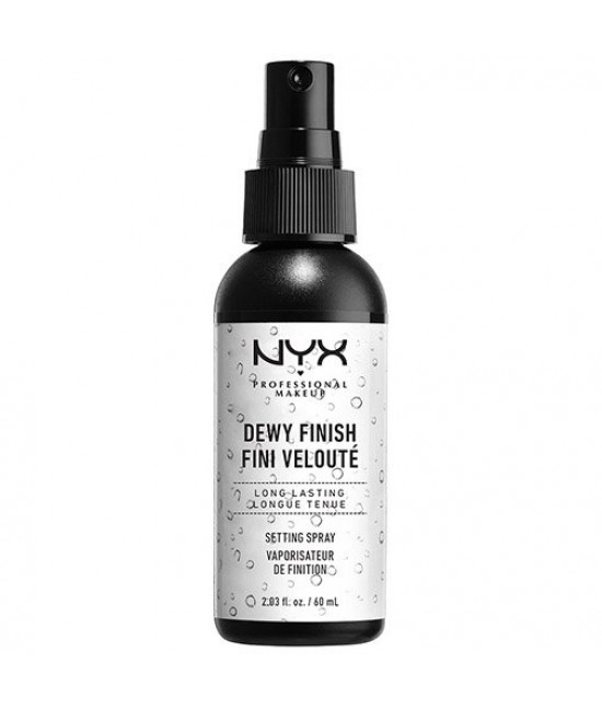 NYX Dewy Finish Long Lasting Setting Spray Фиксирующий спрей для макияжа сияющий, 60 мл