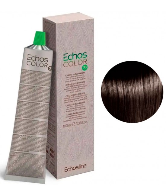 Крем-краска для волос Echosline Echos color 100 мл Натуральний холодний світлий каштан