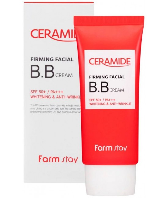 Укрепляющий BB-крем для лица с керамидами SPF 50 Farmstay Ceramide Firming