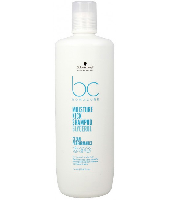 Увлажняющий шампунь Schwarzkopf Bonacure Moisture Kick Shampoo Glycerol Clean Performance 1000 мл