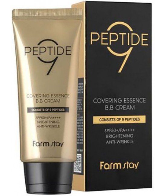 Омолаживающий ВВ-крем с пептидами FarmStay Peptide9 Covering Essence BB Cream