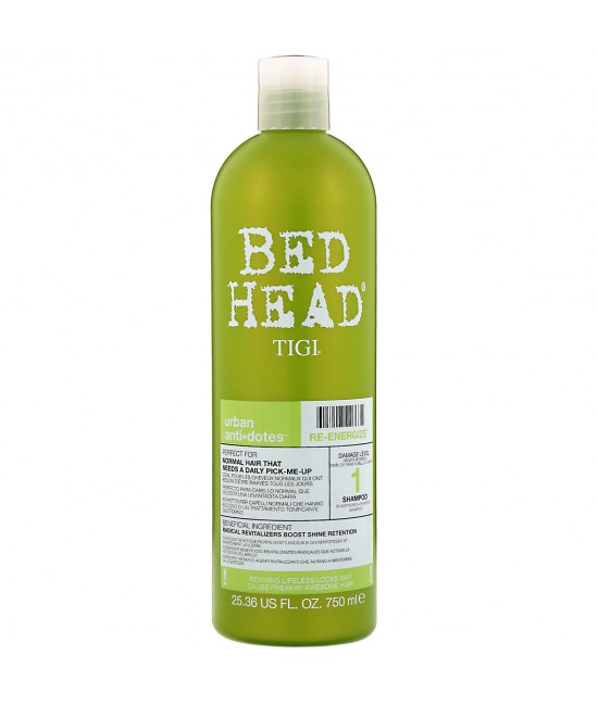 Укрепляющий шампунь для нормальных волос Tigi Bed Head Urban Antidotes Re-Energize Shampoo