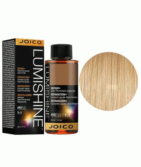 Жидкая демиперманентная краска для тонирования волос Joico Lumishine Demi Liquid, 60 мл 10N/10.0 Яркий натуральный блондин