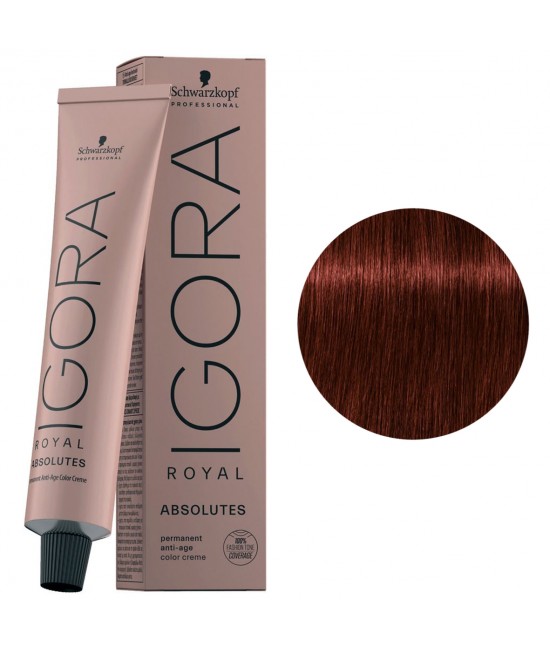 Краска для седых волос Schwarzkopf Igora Royal Absolutes 5-80 светло-коричневый красный натуральный 60 мл