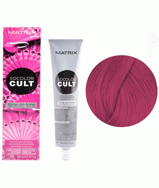 Крем - краска для волос Matrix Socolor/Cult Фламенко розовый (деми) 90 мл