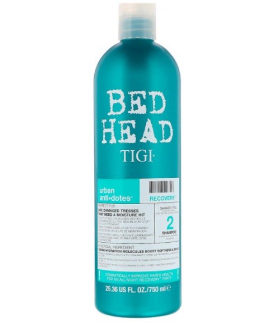 Увлажняющий шампунь для сухих поврежденных волос Tigi Bed Head Urban Antidotes Recovery Shampoo