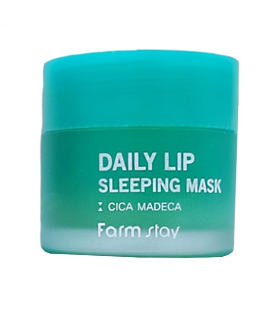 Ночная маска для губ с центеллой Farmstay Daily Lip Sleeping Mask Cica Madeca Mini 3 г