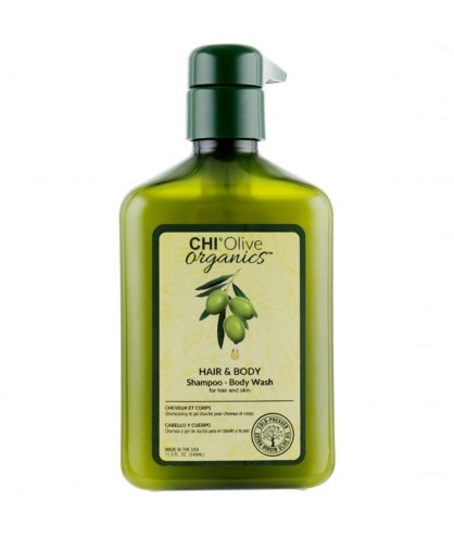 Шампунь для волос и тела CHI Olive Organics Hair and Body Shampoo Body Wash 340 мл