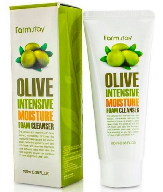 Увлажняющая пенка с экстрактом оливы Farmstay Olive Intensive Moisture Foam Cleanser