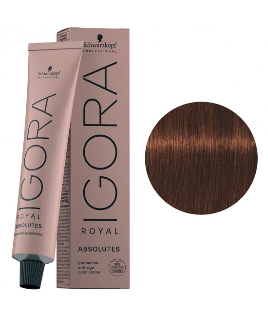 Краска для седых волос Schwarzkopf Igora Royal Absolutes 5-70 светло-коричневый медно-натуральный 60 мл