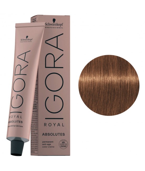 Краска для седых волос Schwarzkopf Igora Royal Absolutes 7-60 средне-русый шоколадный натуральный 60 мл