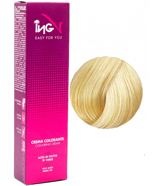 Краска для волос ING Coloring Cream, 100 мл 10.26 Ультра-светлый блондин шампань