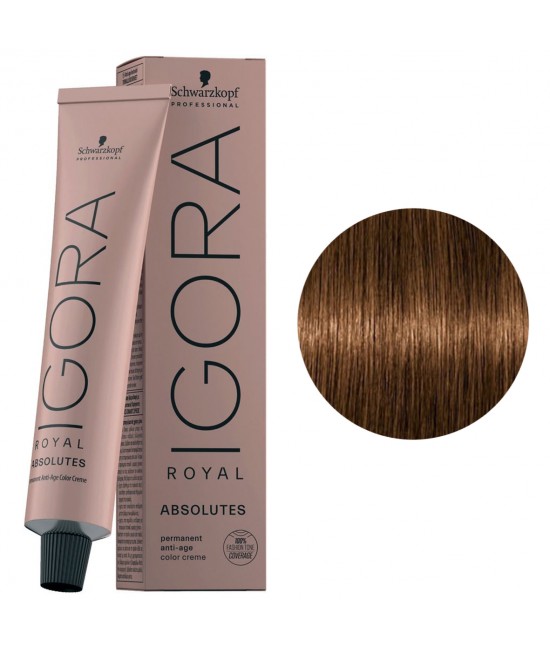 Краска для седых волос Schwarzkopf Igora Royal Absolutes 8-60 светло-русый шоколадный натуральный 60 мл