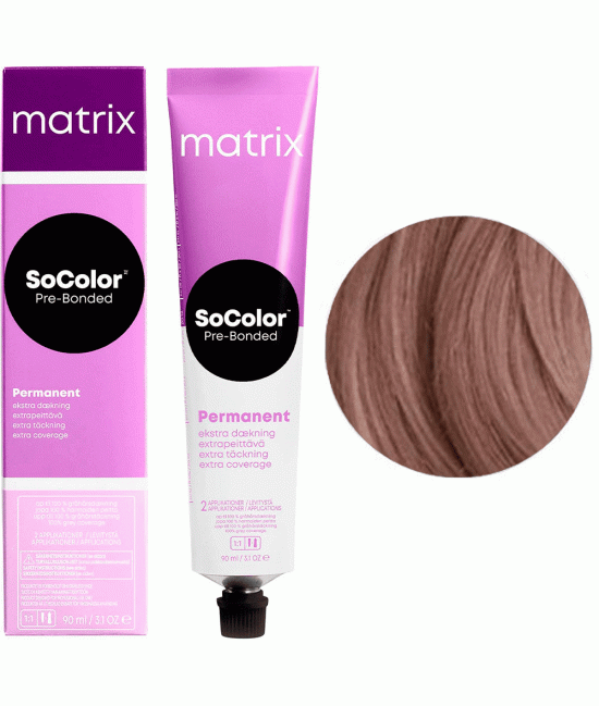 Краска Matrix SoColor Extra Coverage для высокоэффективного 100% закрашивания седины 506M Extra Coverage Темный блондин мокка (шоколадный)