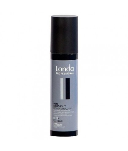 Гель для укладки волос экстремальной фиксации Londa Professional Men Solidify It 100 мл