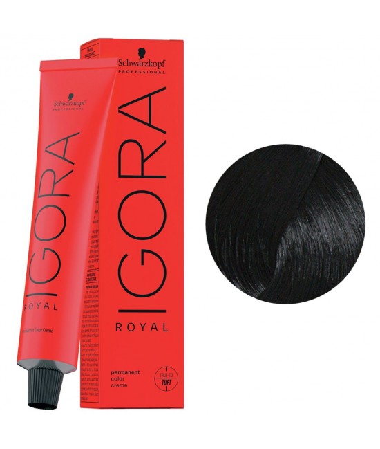 Краска для волос Igora Royal 1-0 Черный натуральный 60 мл