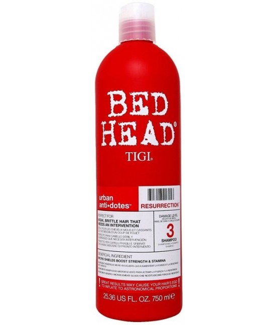 Шампунь восстанавливающий для слабых ломких волос Tigi Bed Head Urban Antidotes Resurrection Shampoo