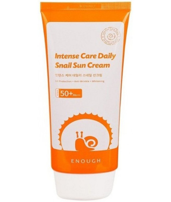 Солнцезащитный крем с муцином улитки Enough Intensive Care Daily Snail Sun Cream