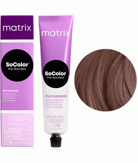 Краска Matrix SoColor Extra Coverage для высокоэффективного 100% закрашивания седины 506NA Extra Coverage Темный блондин натуральный пепельный