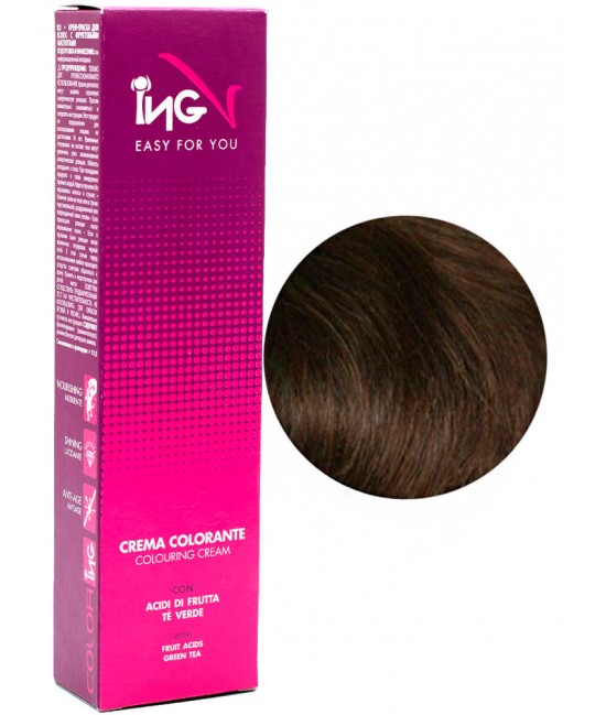 Краска для волос ING Coloring Cream, 100 мл 4 Каштановый
