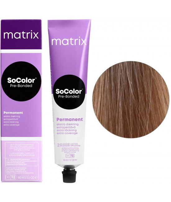 Краска Matrix SoColor Extra Coverage для высокоэффективного 100% закрашивания седины 510N Extra Coverage Очень очень светлый блондин натуральный
