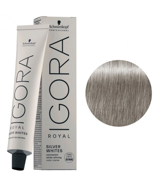 Краска для седых волос Schwarzkopf Igora Royal Absolutes Тонирование - серебро 60 мл