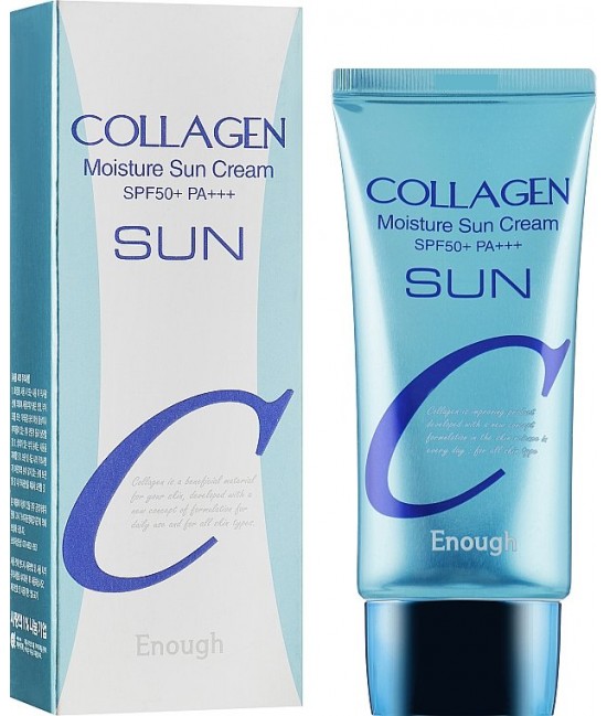 Увлажняющий солнцезащитный крем с коллагеном Enough Collagen Moisture Sun Cream SPF50+