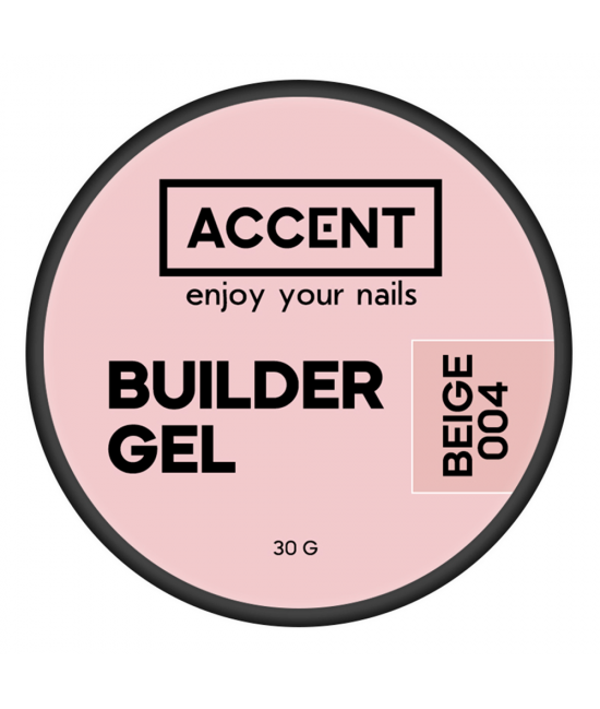 Моделирующий гель для ногтей Accent Builder gel beige 004 30 г