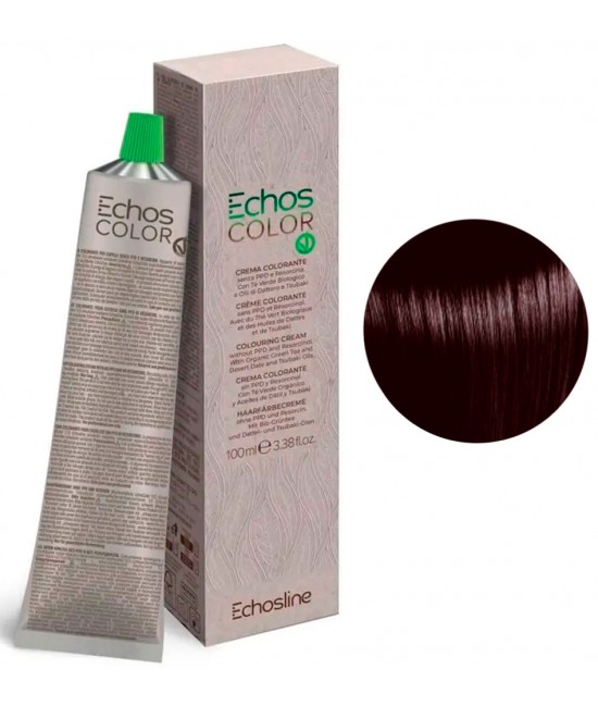 Крем-краска для волос Echosline Echos color 100 мл Теплый коричневый средний каштан